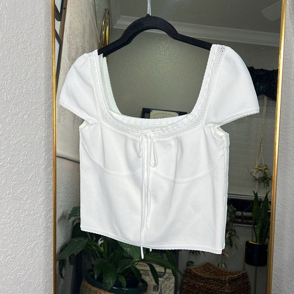 HOUSE OF CB 'Nola' and 'Sarelle' Ivory Dainty Knit Top and Mini Skirt Set - Picture 12 of 15